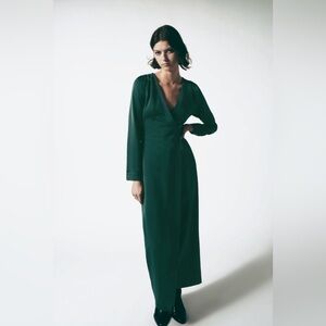 Green shiny jumpsuit